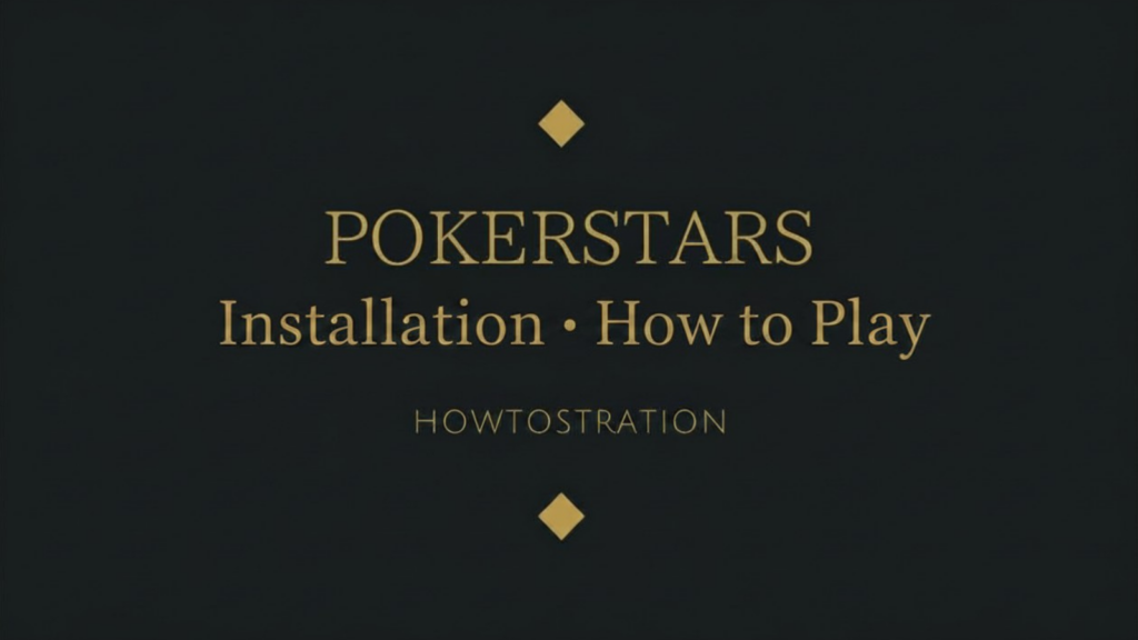 poker starts installation・how to play