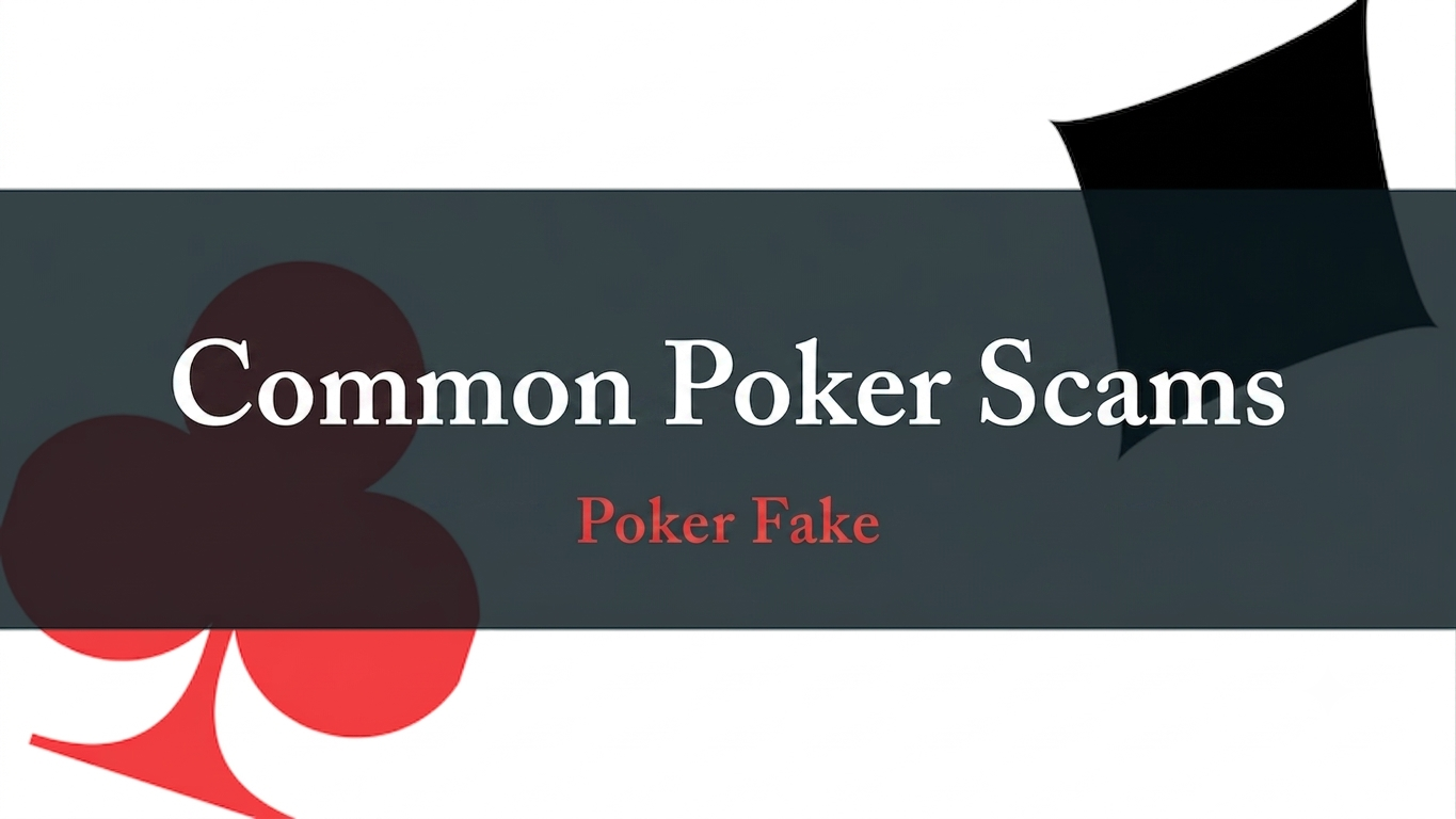 common poker scams