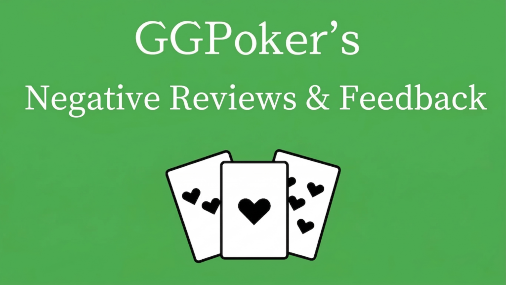 Bad Reputations and Reviews of GGPoker