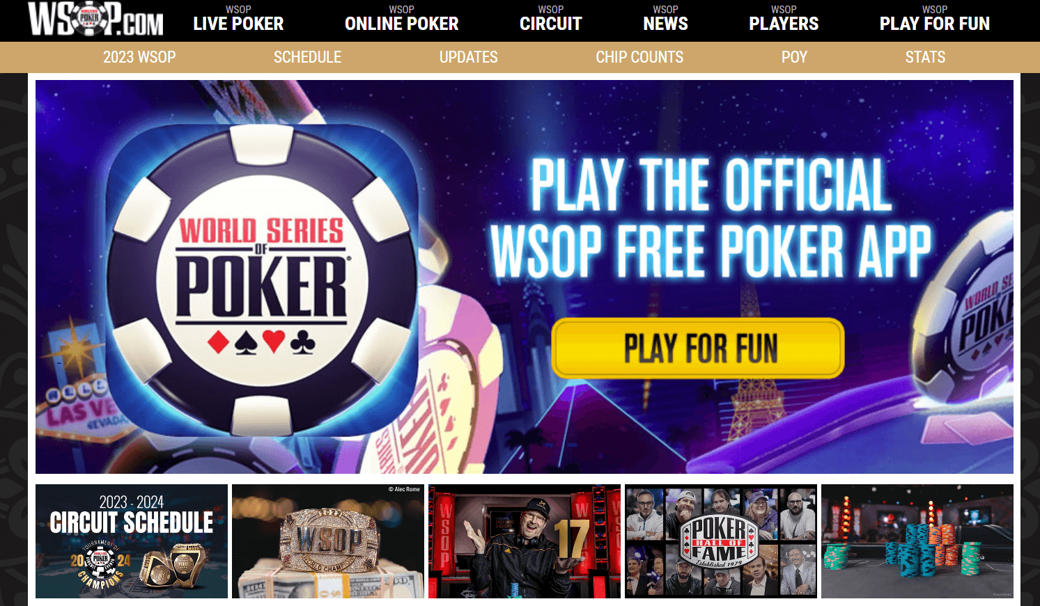 PLAY THE OFFICIAL WSOP FREE POKER APP