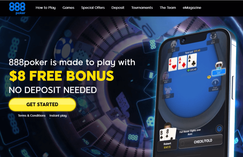 888poker is made yo play with