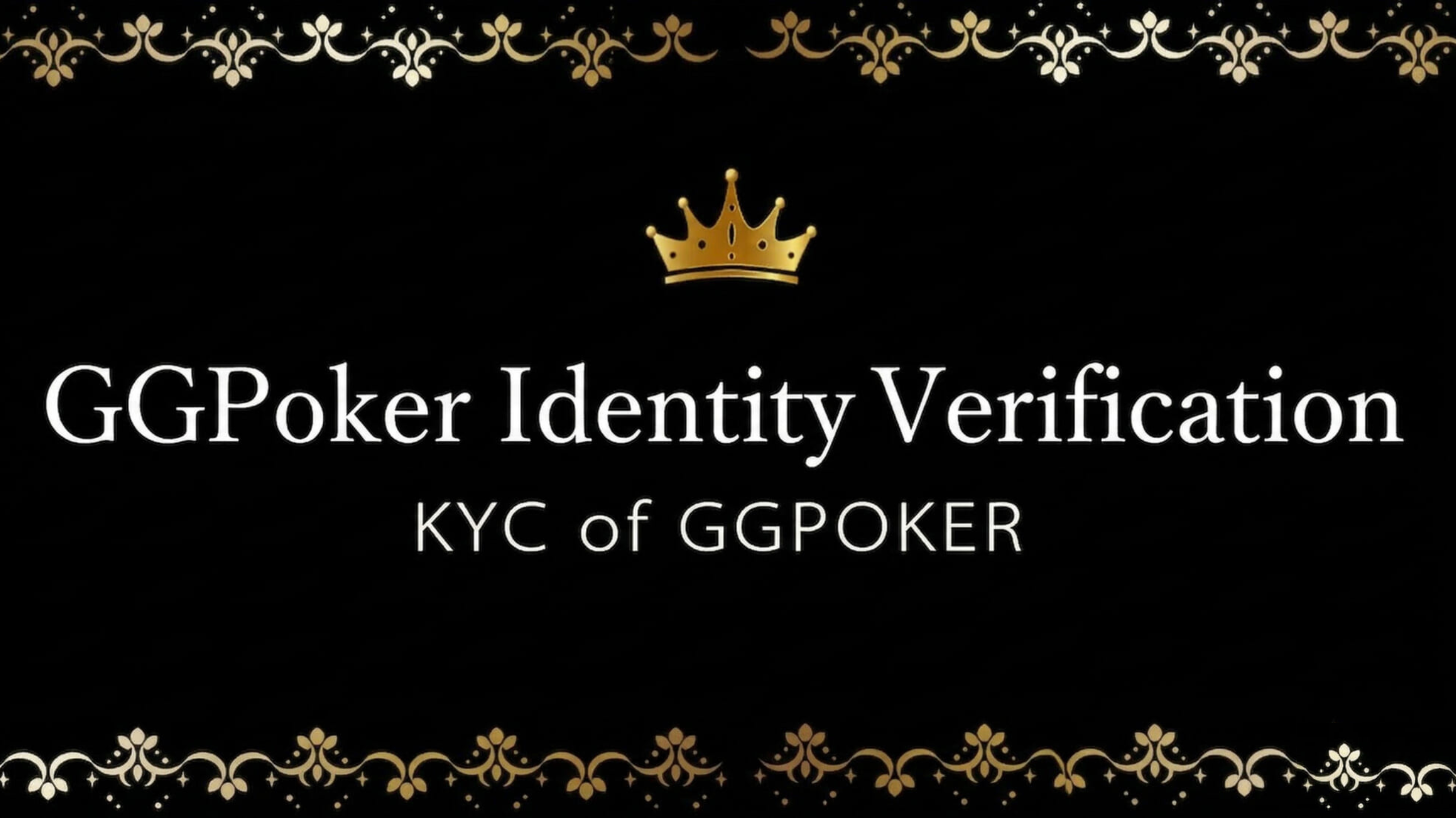 GGPoker ID verification KYC