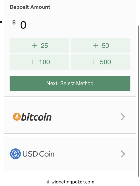画面で「USD Coin」を選びます