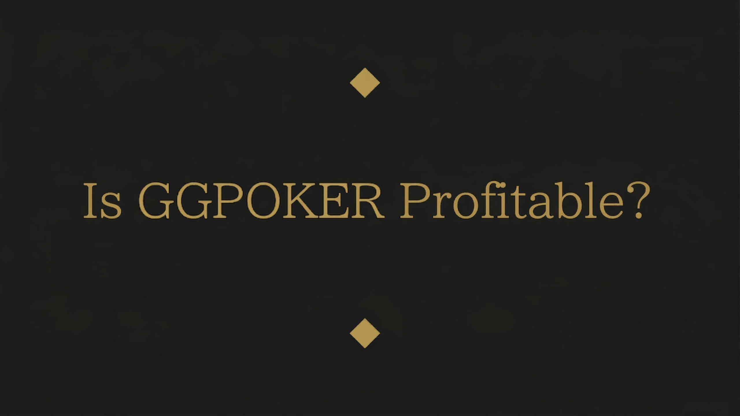GGPoker profit
