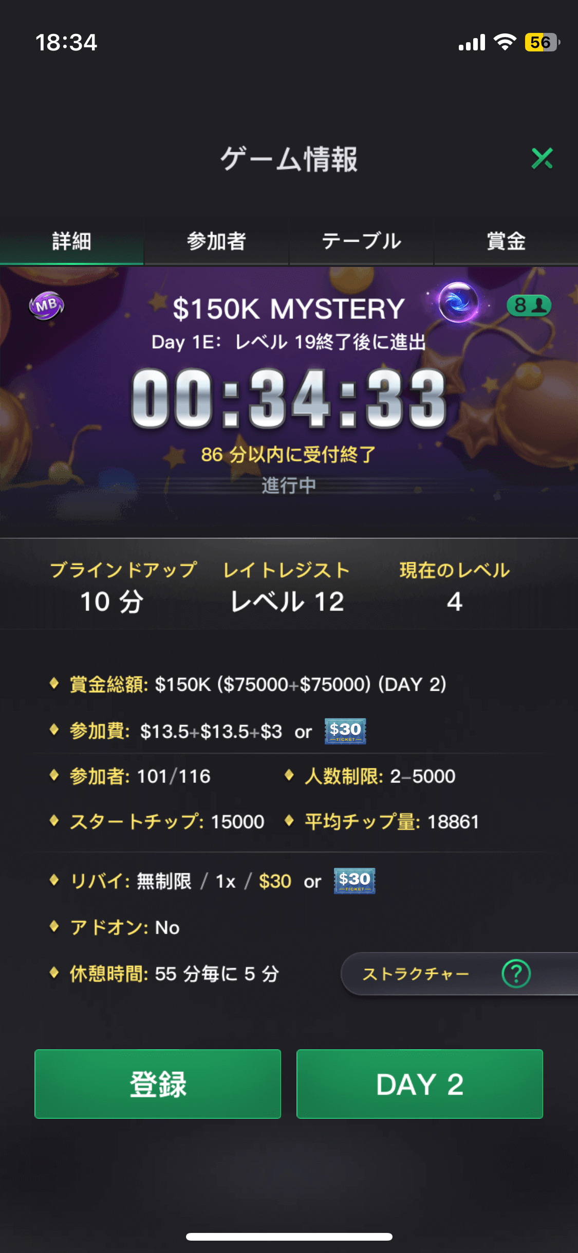 ゲーム情報が表示