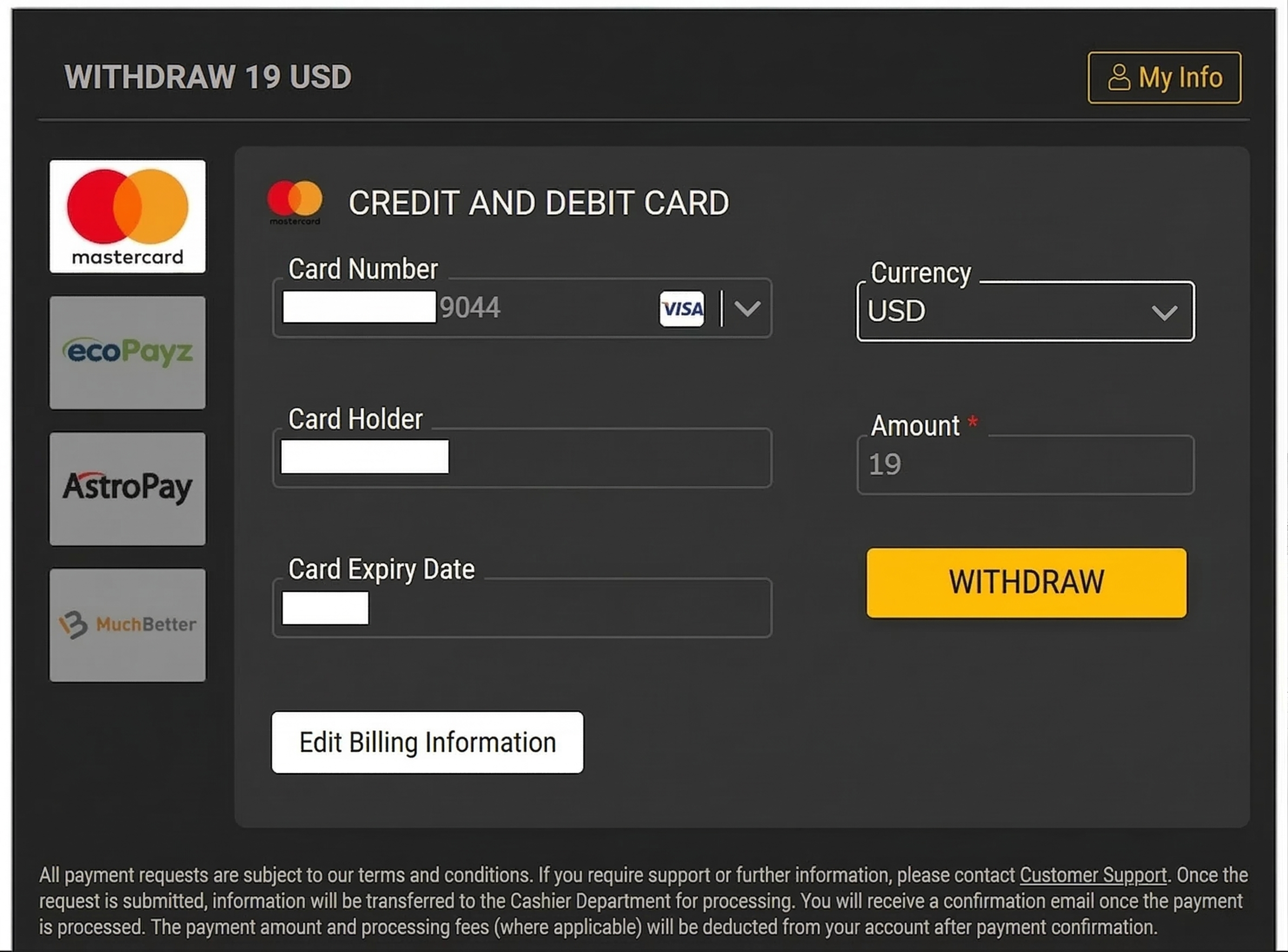 Credit Card / Debit Card