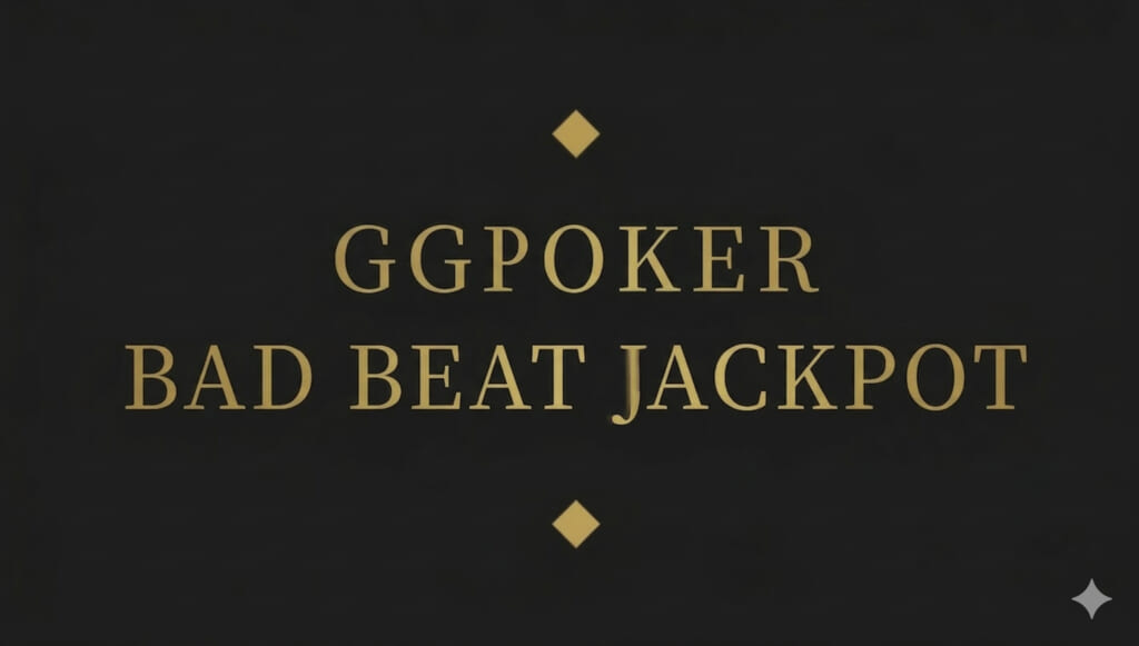 GGPoker Bad beat jackpot