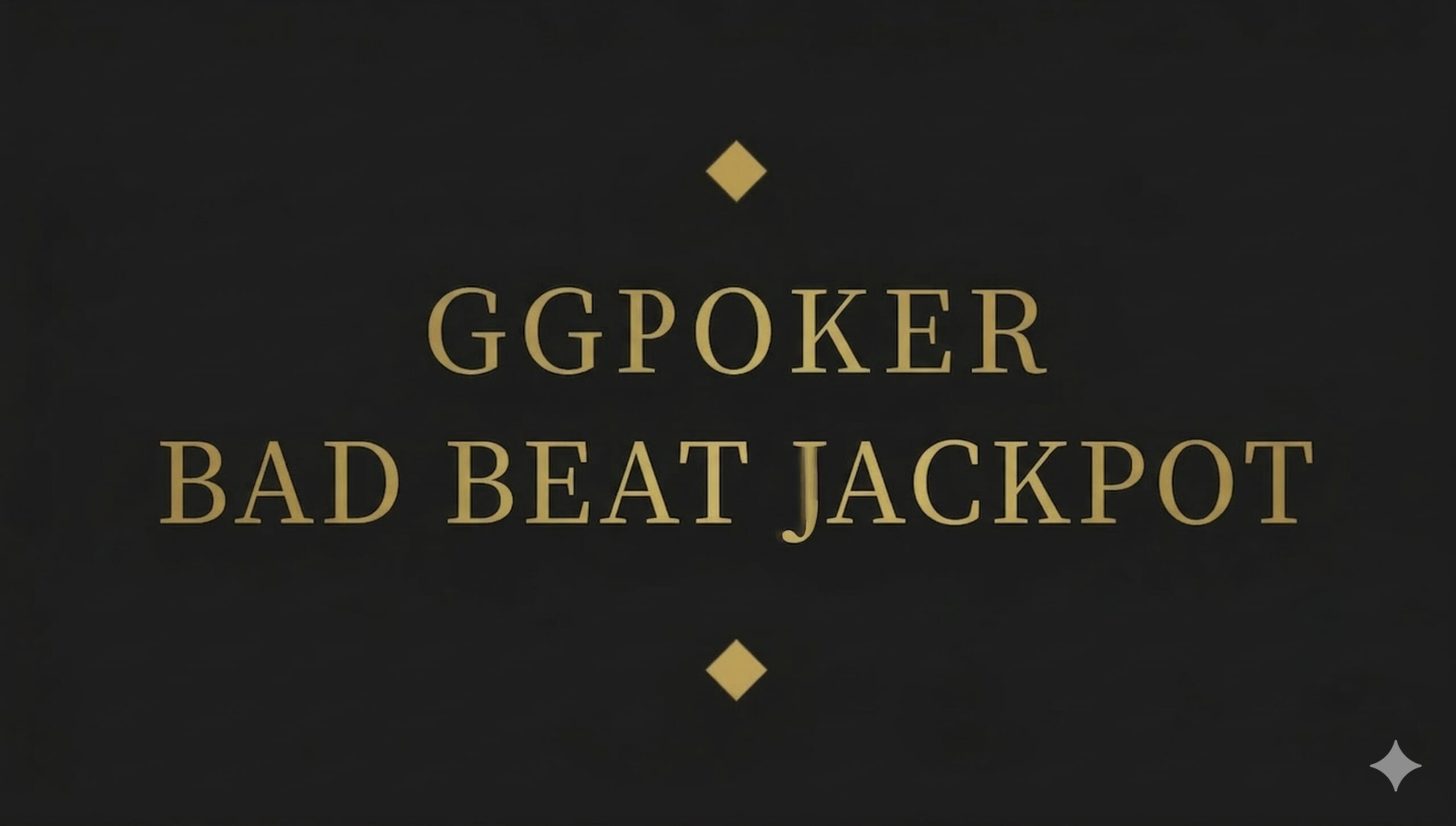 GGPoker Bad beat jackpot