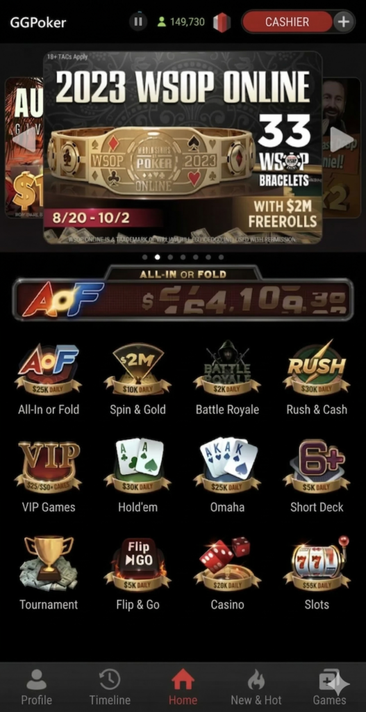 Game Types Available on GGPoker