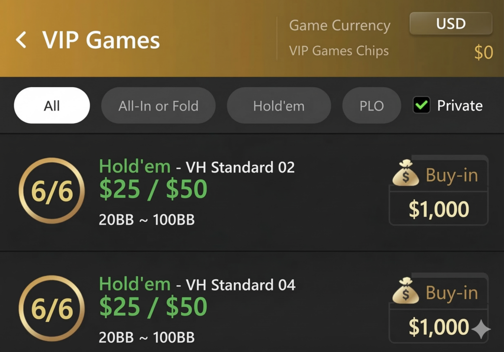 vip games