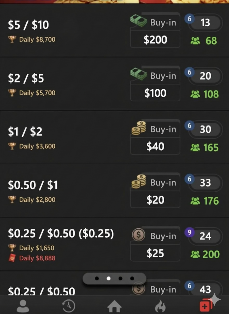 buy in player