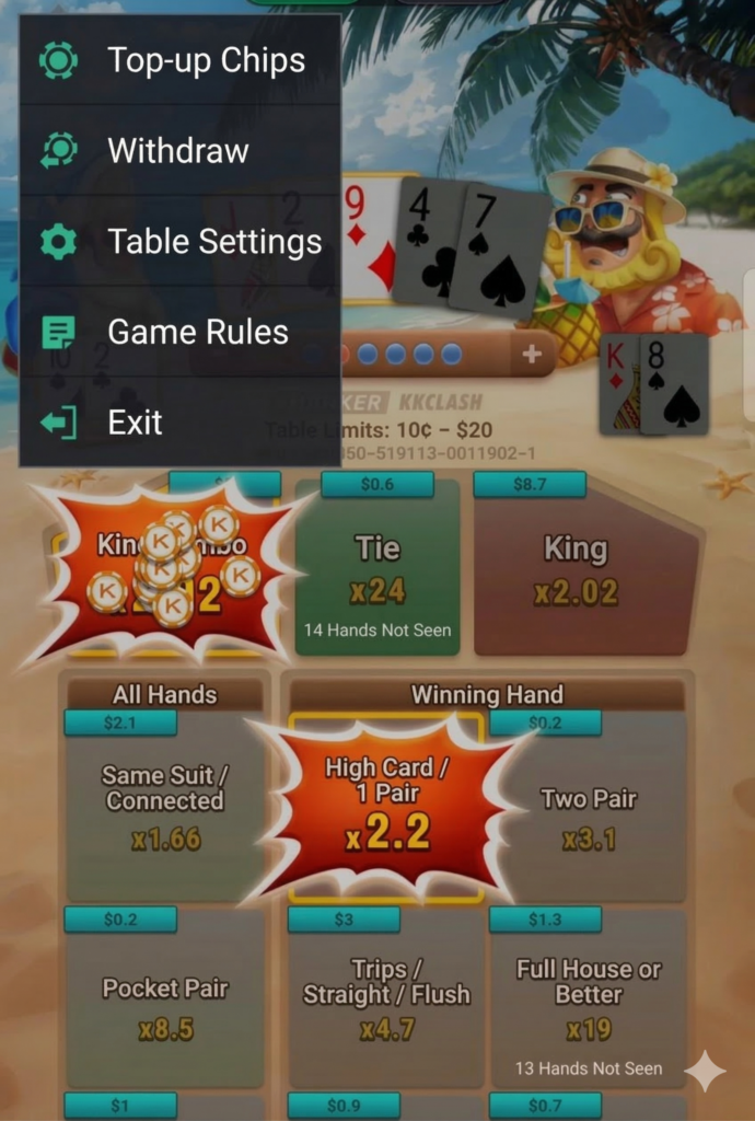 open the menu to end the game
