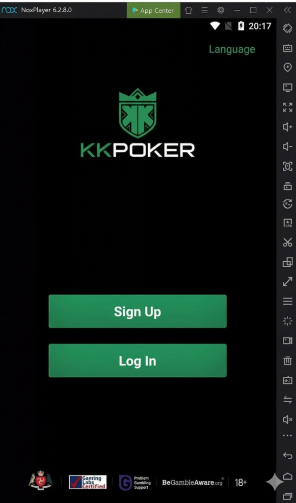 Register screen