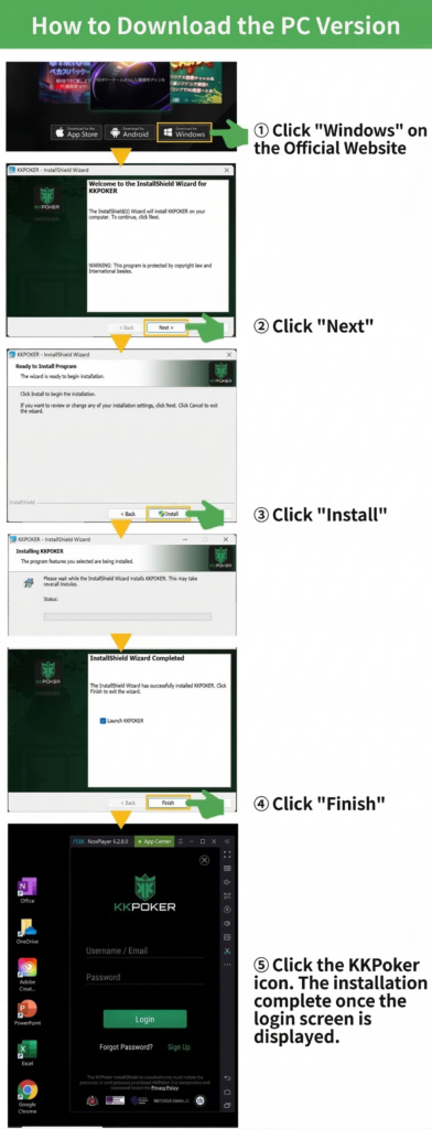 PC version download method