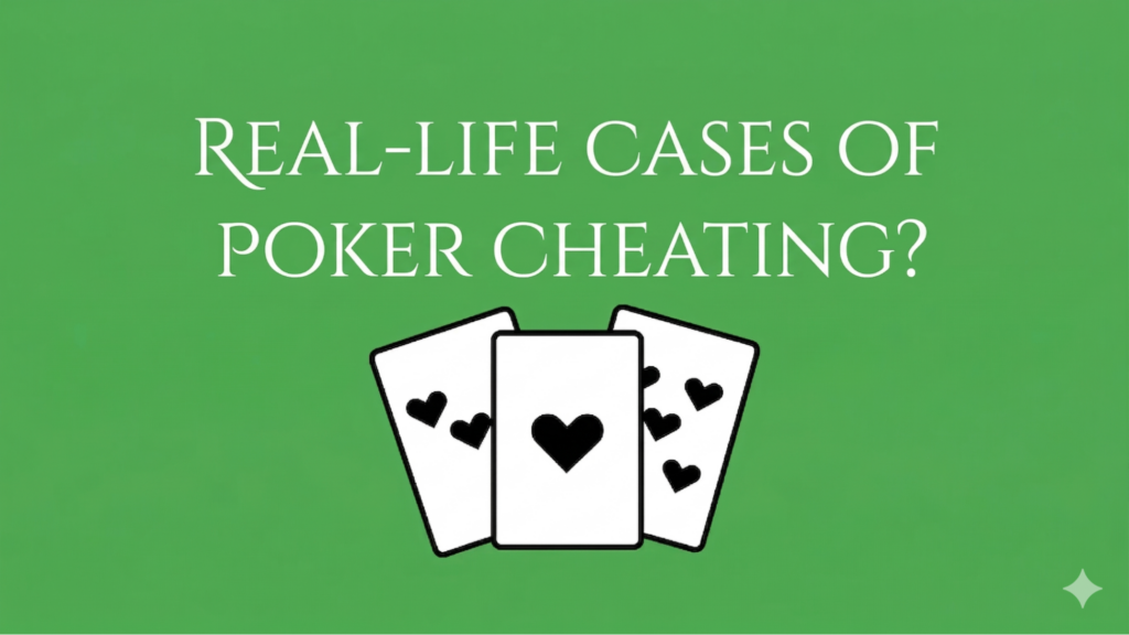 real life cases of poker cheating