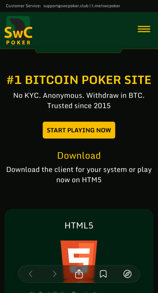 SwC Poker Official Website Download