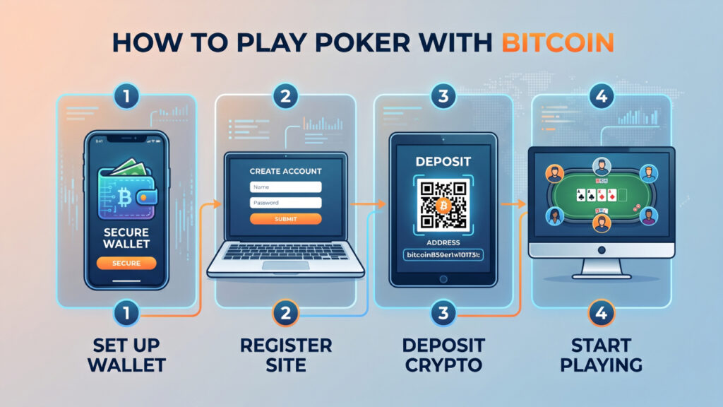 How to Play Poker with Bitcoin