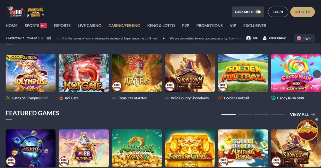 M88 Casino Slots