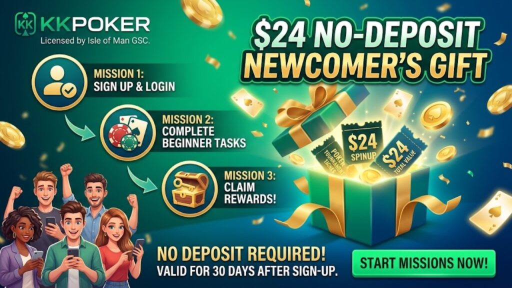 $24 No-Deposit Newcomer's Gift Missions