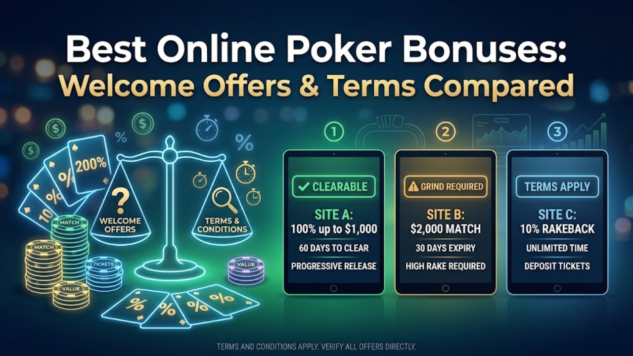 Best Online Poker Bonuses