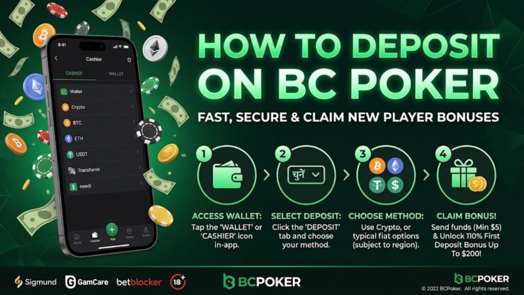 How to Deposit on BC Poker