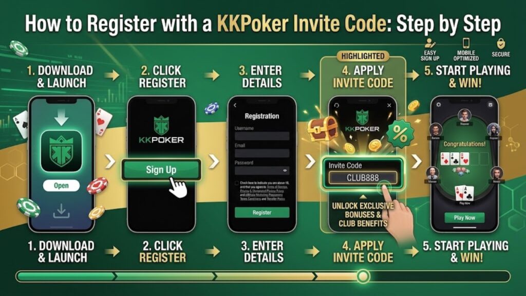 How to Register with a KKPoker Invite Code Step by Step