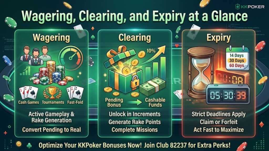 Wagering, Clearing, and Expiry at a Glance