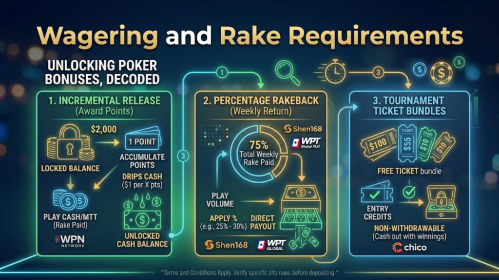 Wagering and Rake Requirements